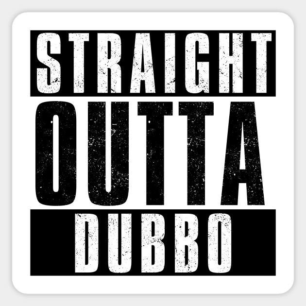 STRAIGHT OUTTA DUBBO Sticker by Simontology